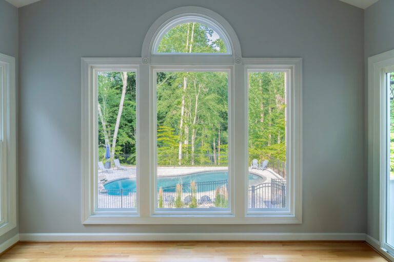 Clean interior sightlines and expansive glass